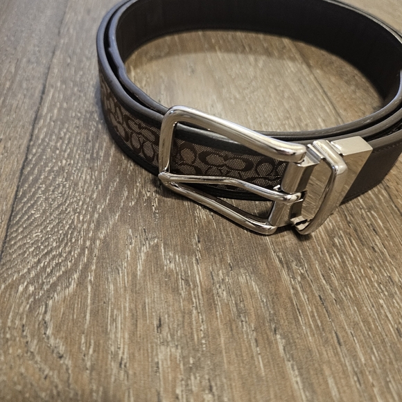 Coach Brown Leather Belt Sz 42